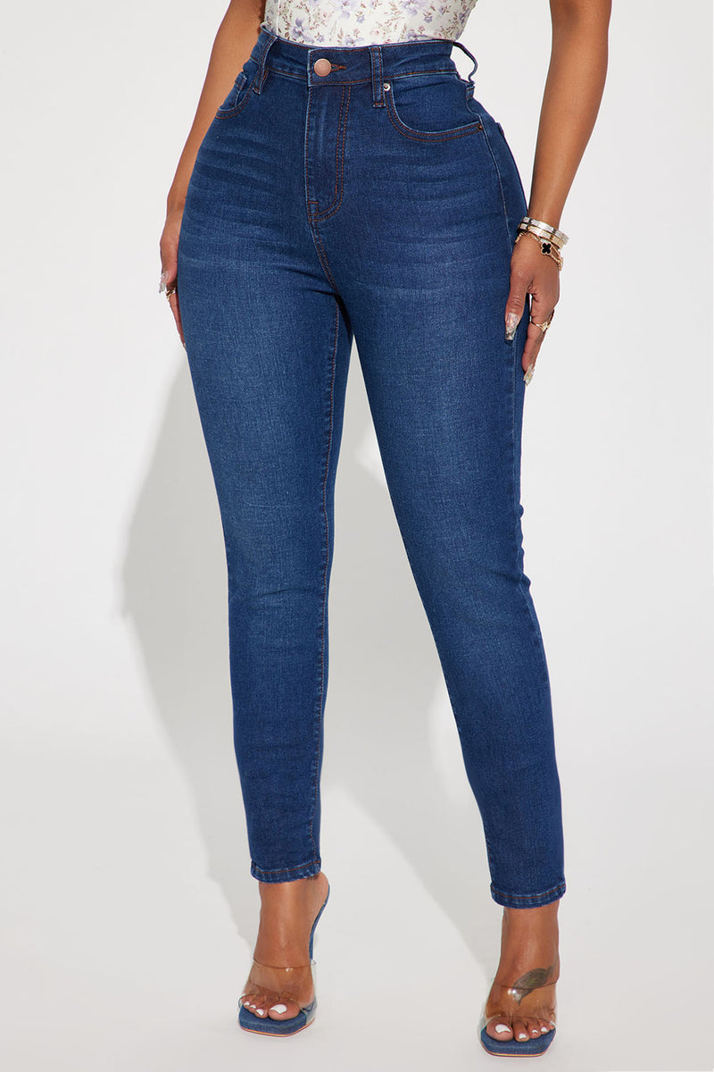 Maya High Rise Stretch Skinny Jeans - Dark Wash, Fashion Nova, Jeans