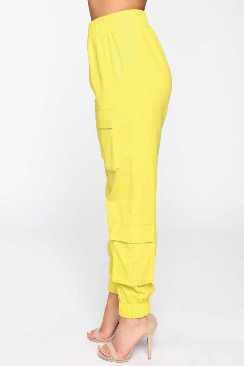 Fashion nova yellow sales pants