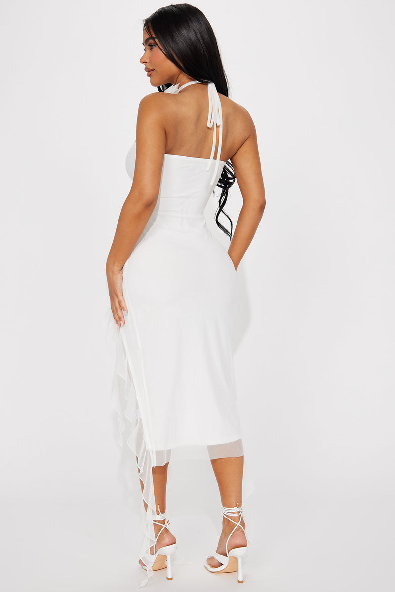 Elvenie Midi Dress White