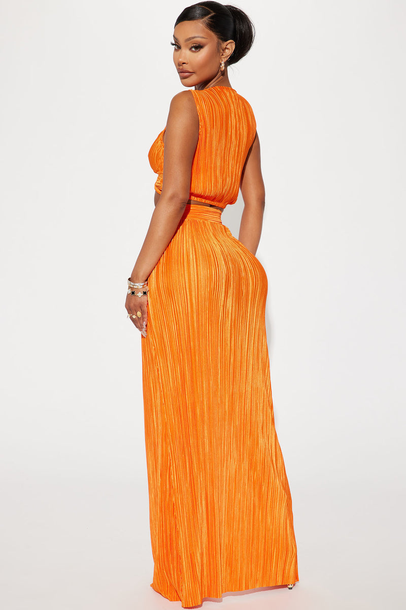 Neon orange dress fashion store nova