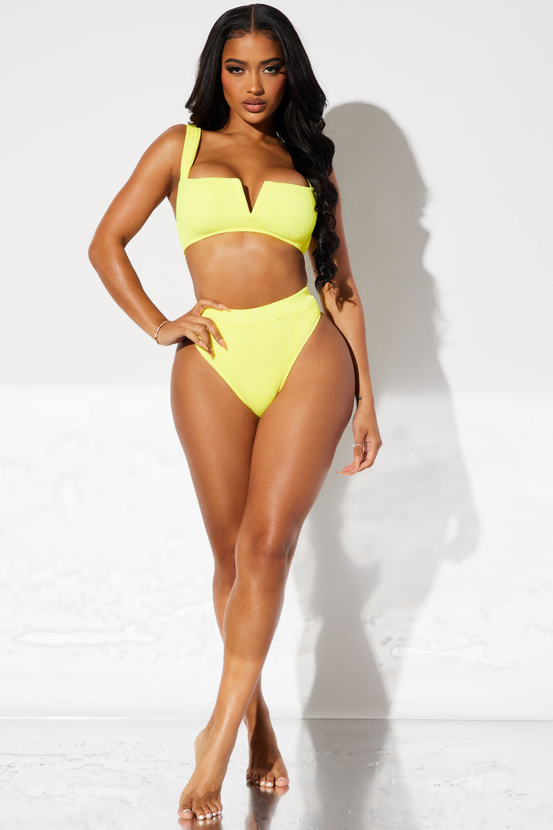 Poolside Happy Hour 2 Piece Bikini Yellow