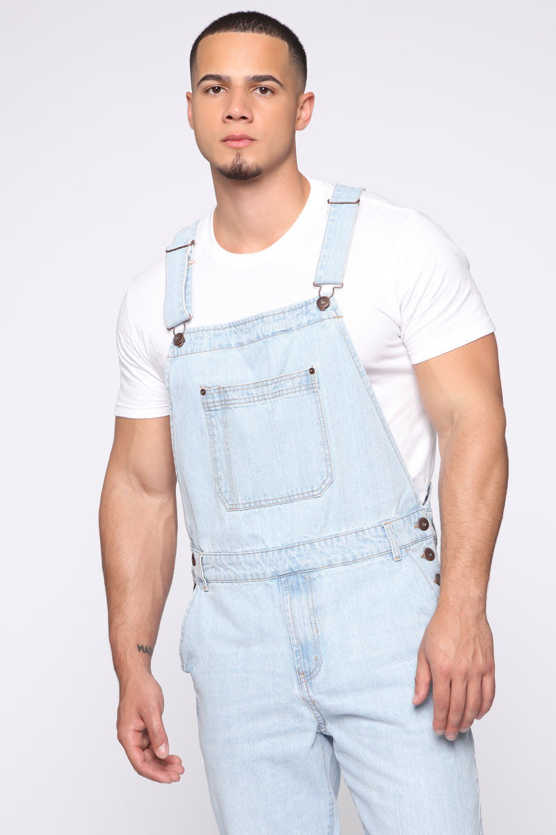 Light blue hotsell denim overalls mens