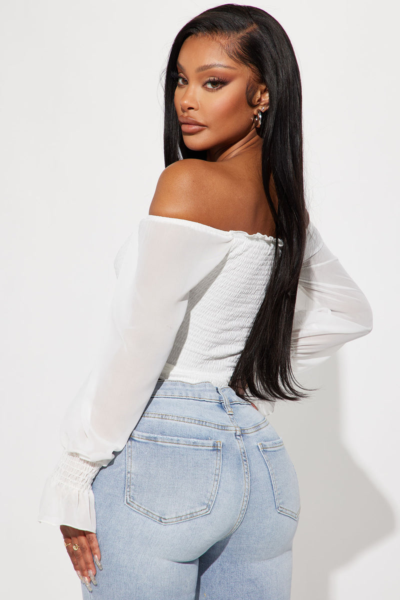 Love Me Better Top White Fashion Nova Knit Tops Fashion Nova
