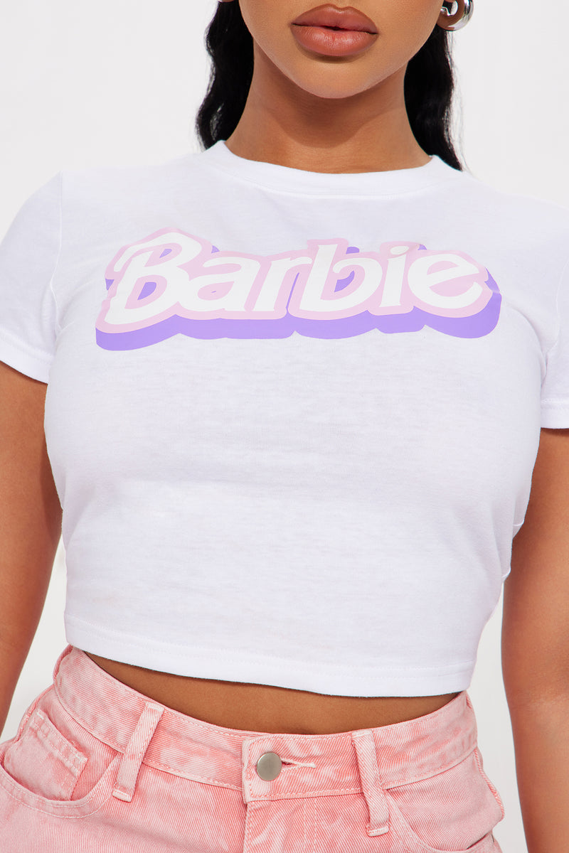 White barbie t shirt 2025