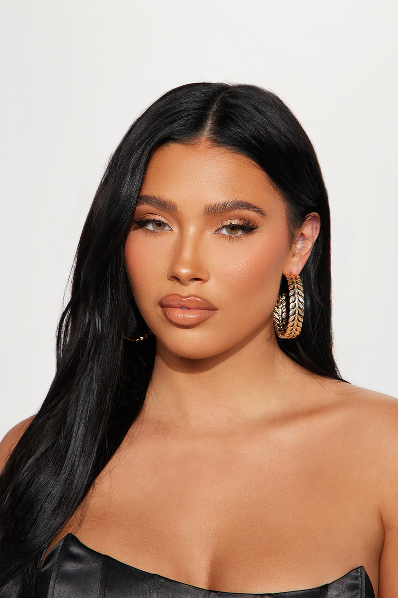 Antheia Earrings Gold Fashion Nova, Jewelry Fashion Nova