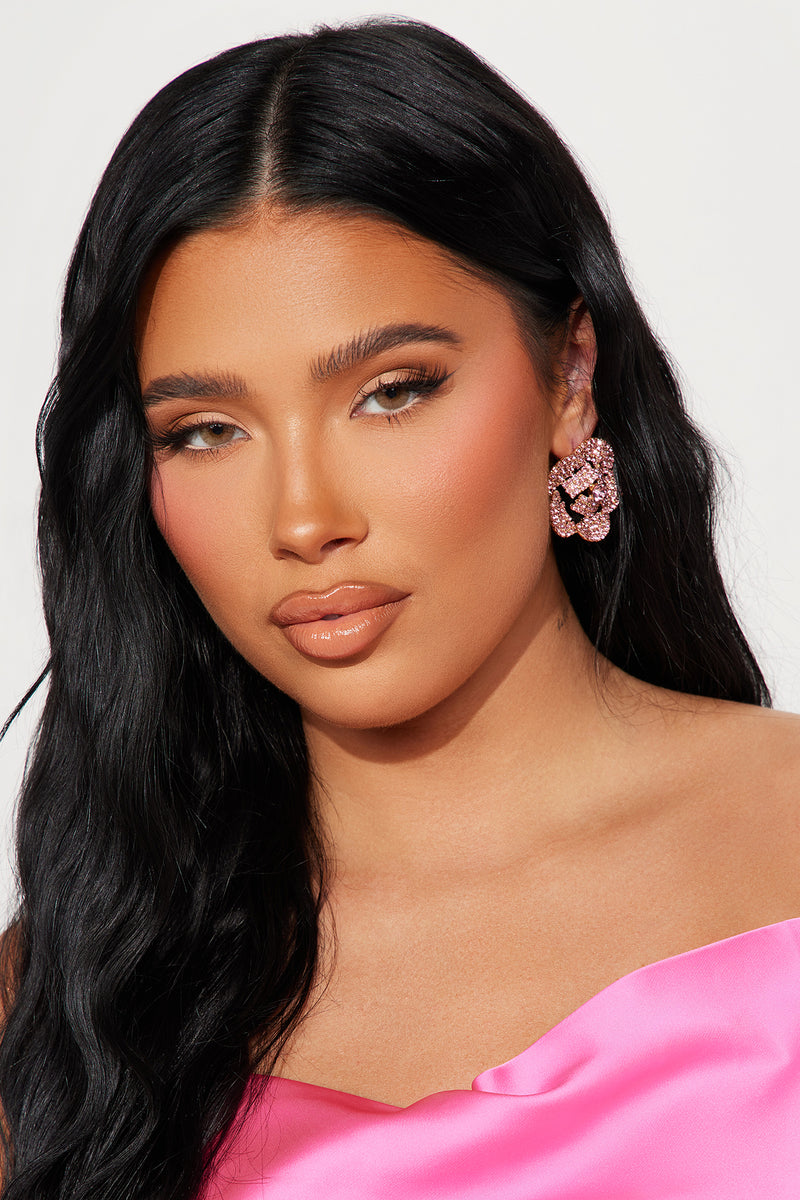 All I Need Stud Earrings Pink Fashion Nova, Jewelry Fashion Nova