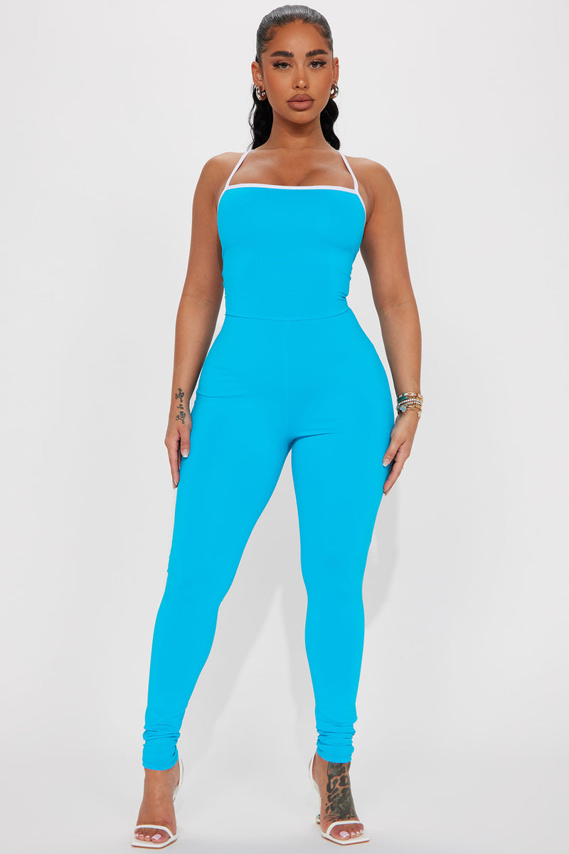 Weekend Flex Jumpsuit Turquoise Fashion Nova, Jumpsuits Fashion Nova