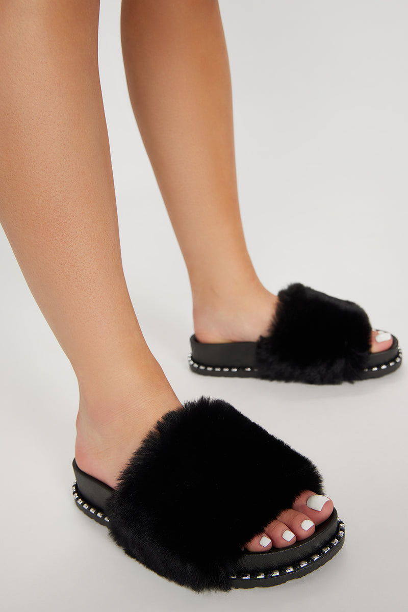 Fur slides outlet fashion nova