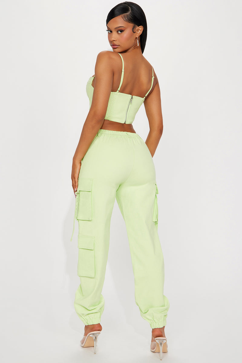 Lime green hot sale jogger set