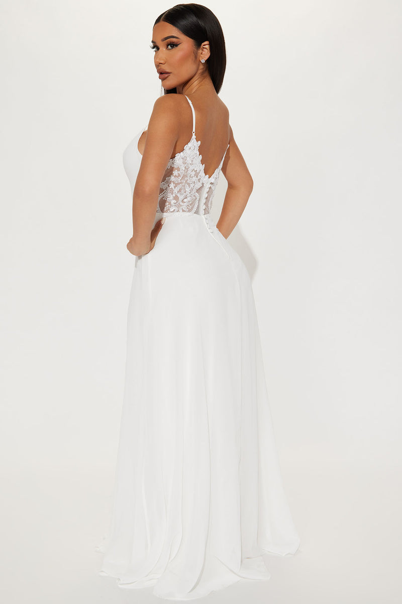 Liana Gown White Fashion Nova Dresses Fashion Nova