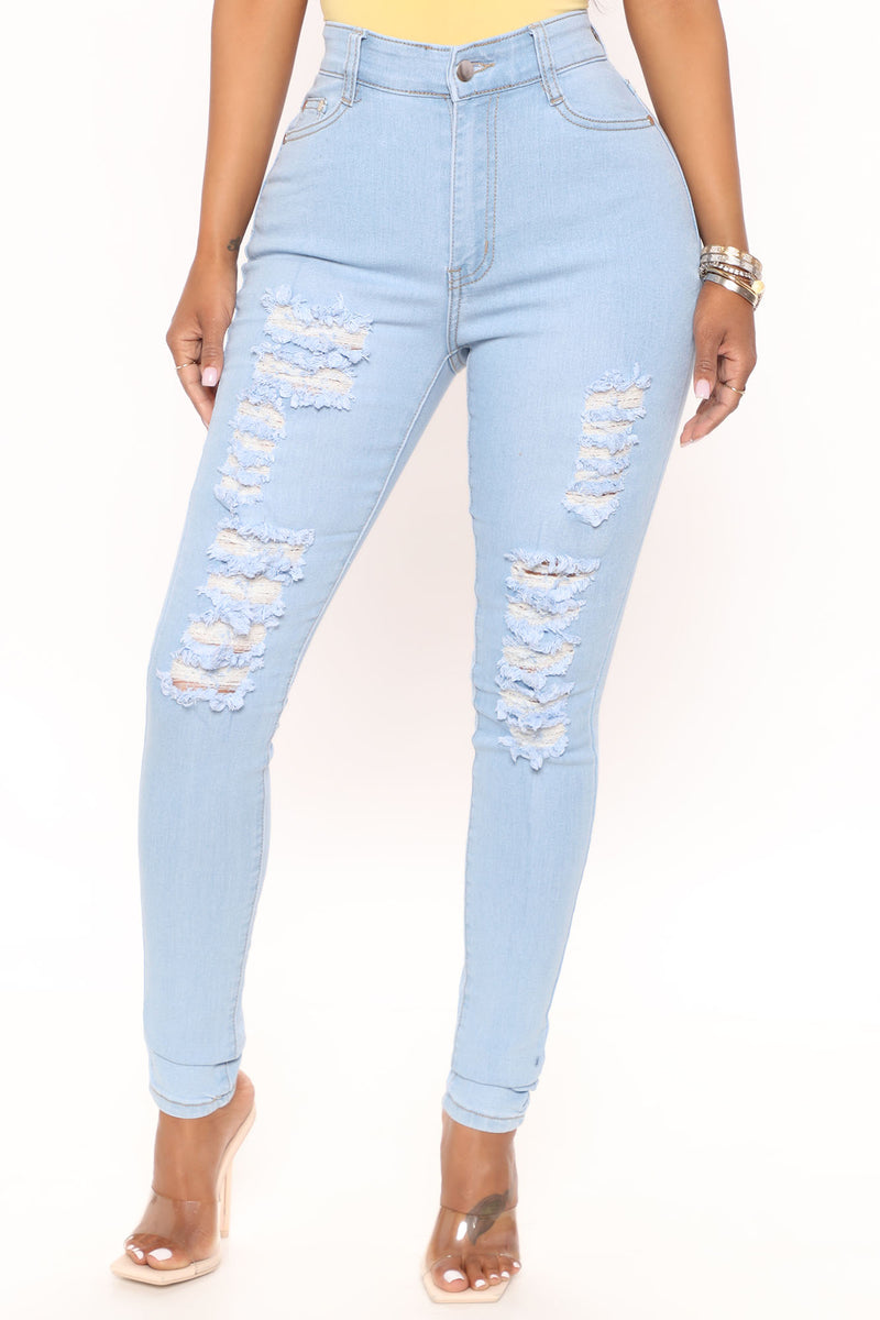 Drive To The Ocean Jeans - Light Blue Wash Nova, Jeans | Fashion Nova