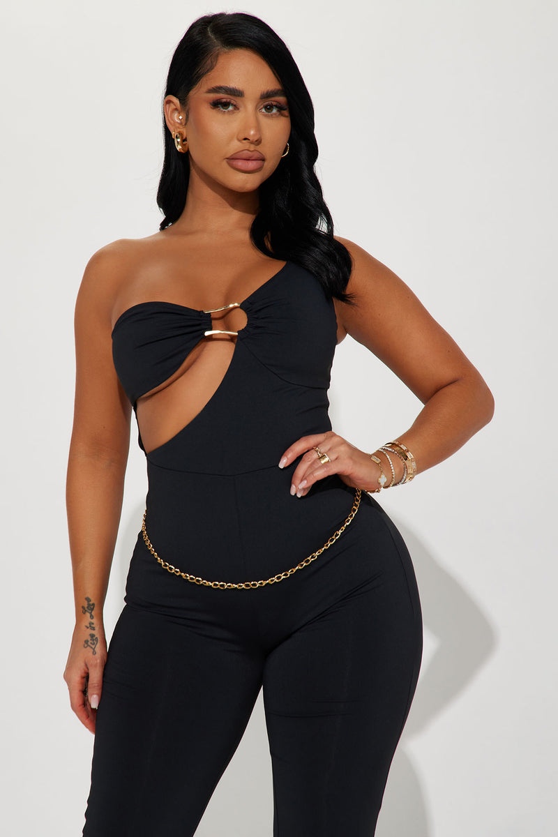 Can t Chain Me Jumpsuit Black