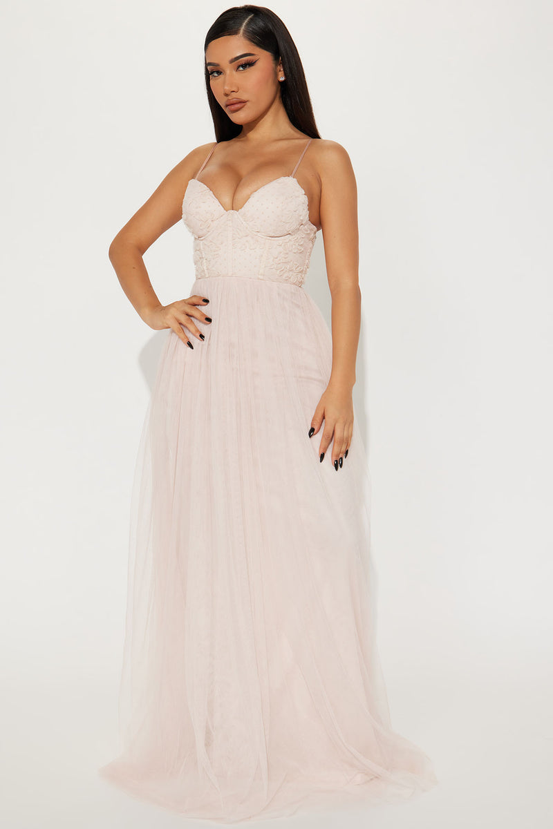Eden Garden Gown Taupe Fashion Nova Dresses Fashion Nova