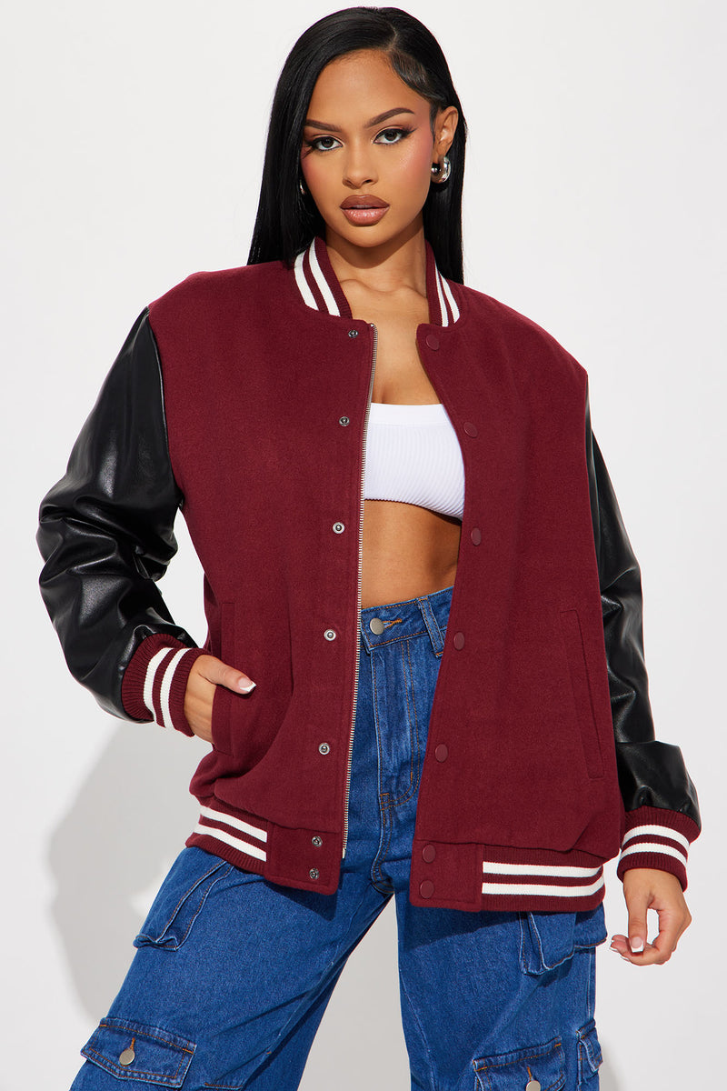 Fashion Nova Women's on A Mission Varsity Jacket