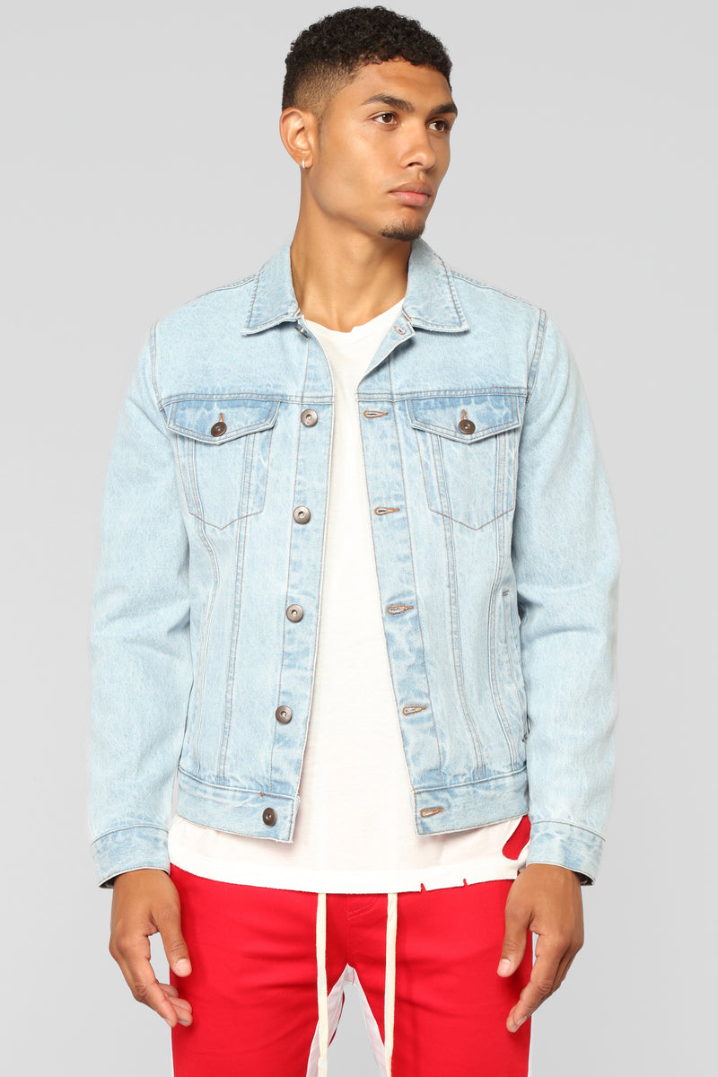 Cobain Denim Jacket - Light Blue Wash | Fashion Nova, Mens Jackets ...