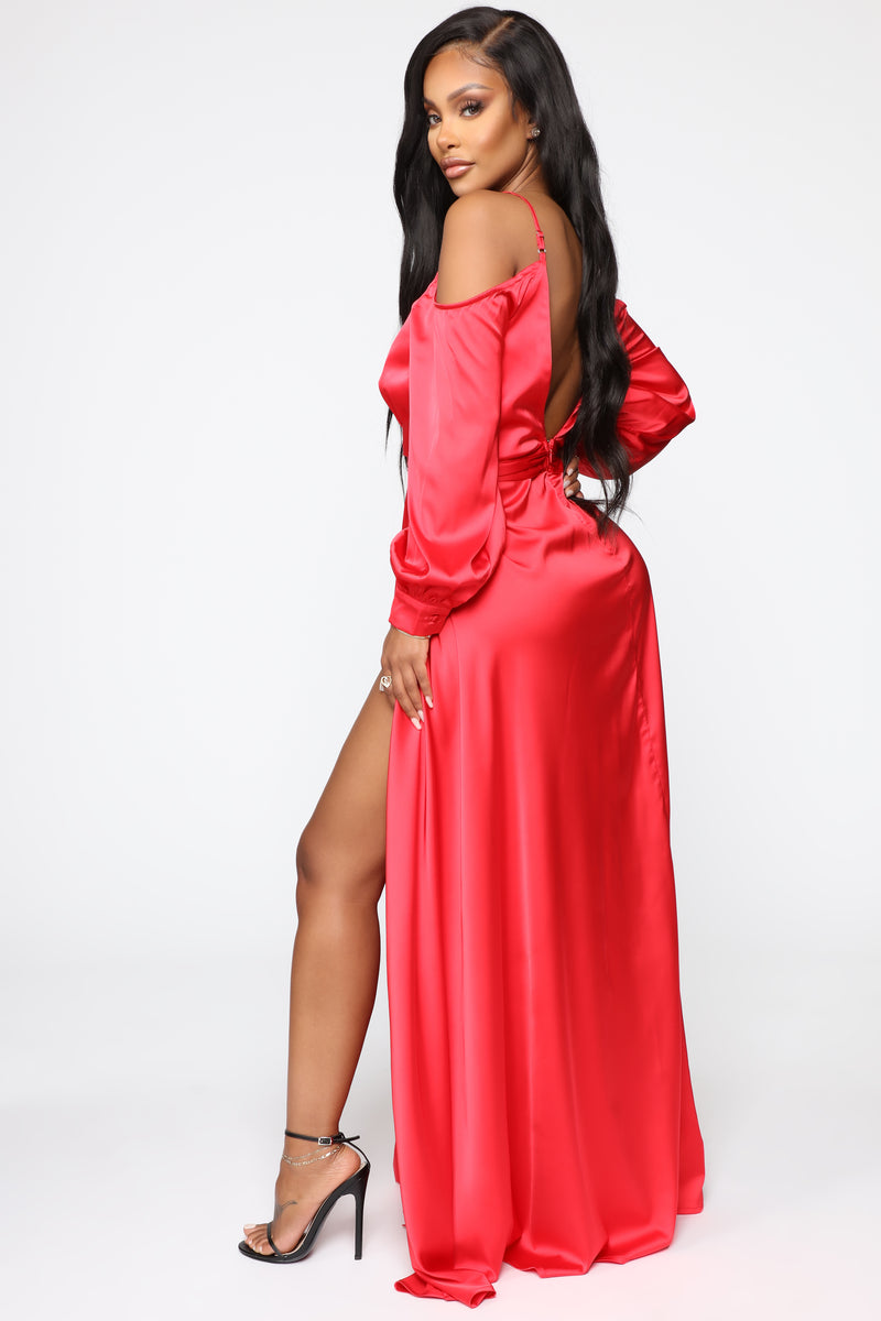 Mansion dinner 2025 party satin gown