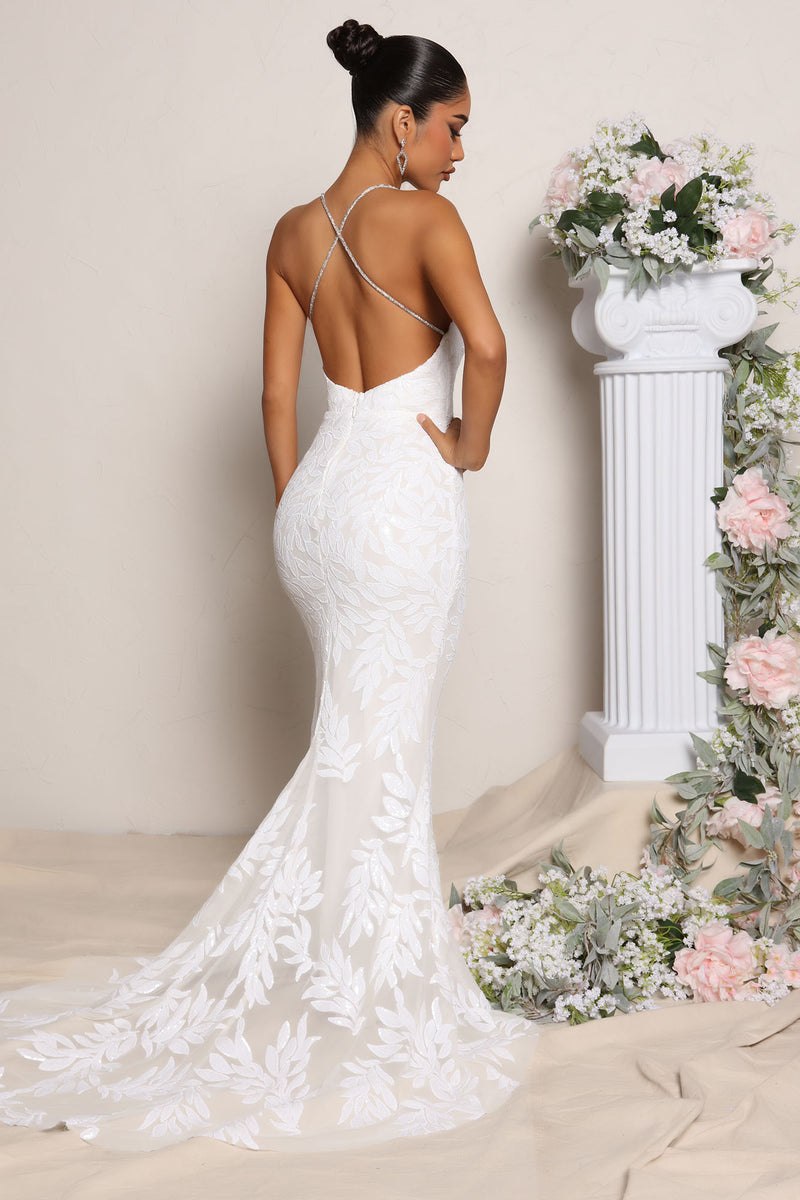 Steadfast Love Sequin Gown White