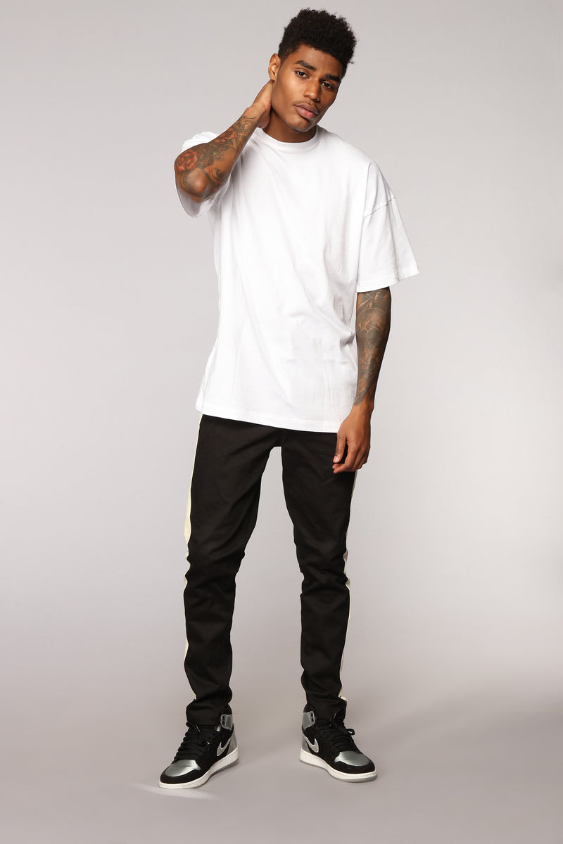 Mens oversized hot sale white shirt
