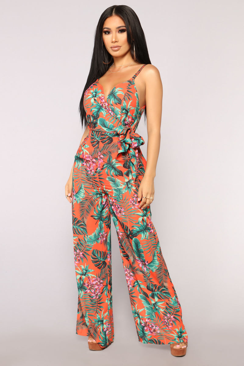 Orange jumpsuit fashion nova new arrivals