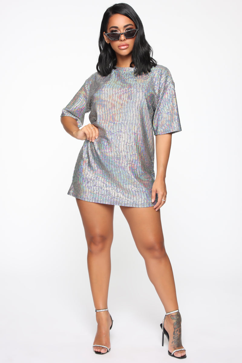 Making Memories T Shirt Dress Hologram Fashion Nova Dresses