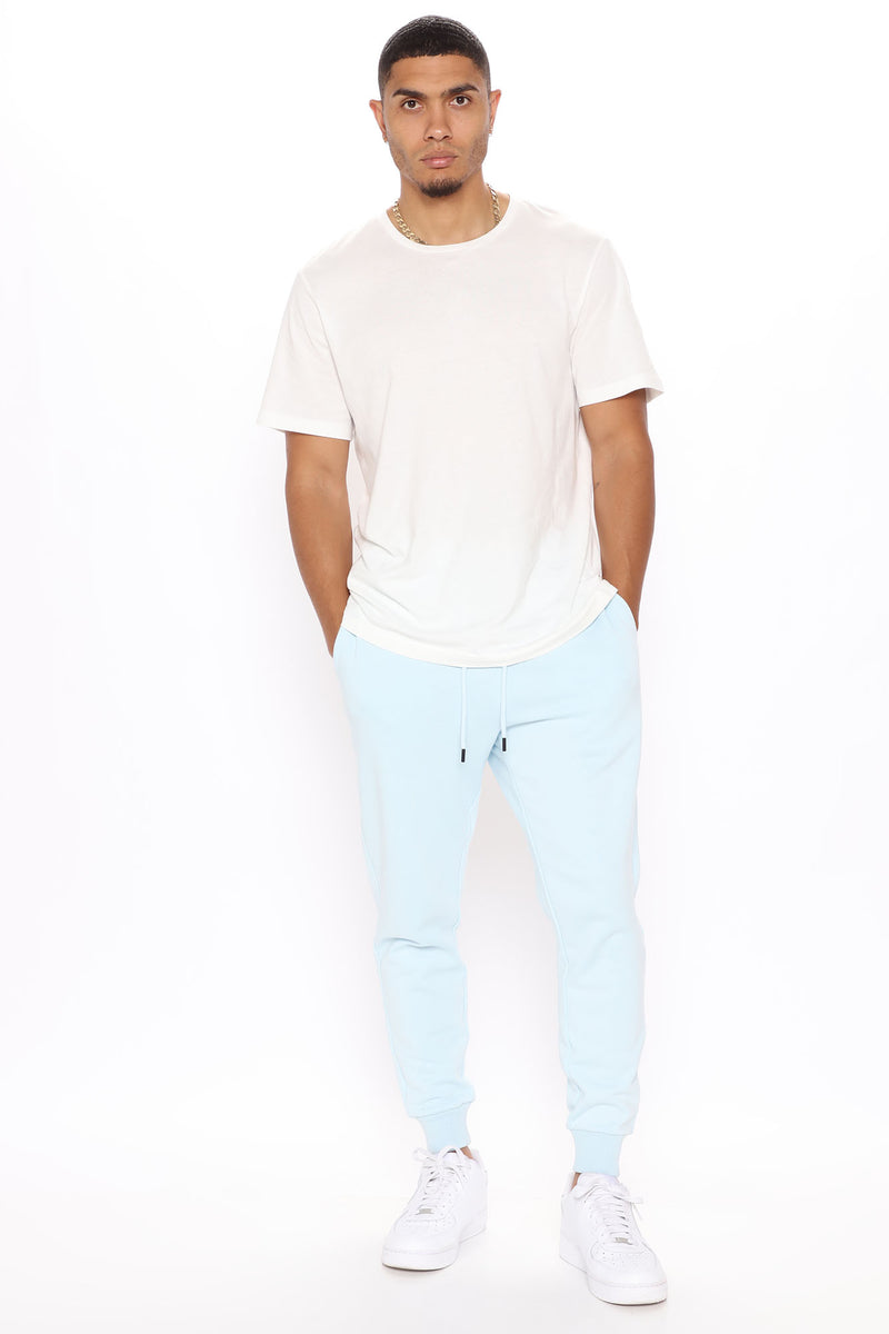 Baby blue hotsell sweatpants men