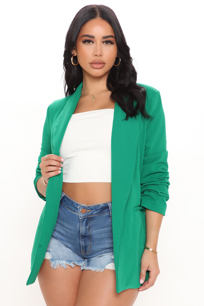 Kelly green store jacket womens
