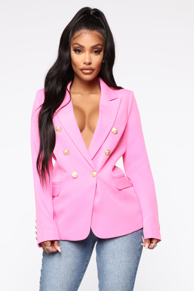 Fashion nova clearance pink blazer