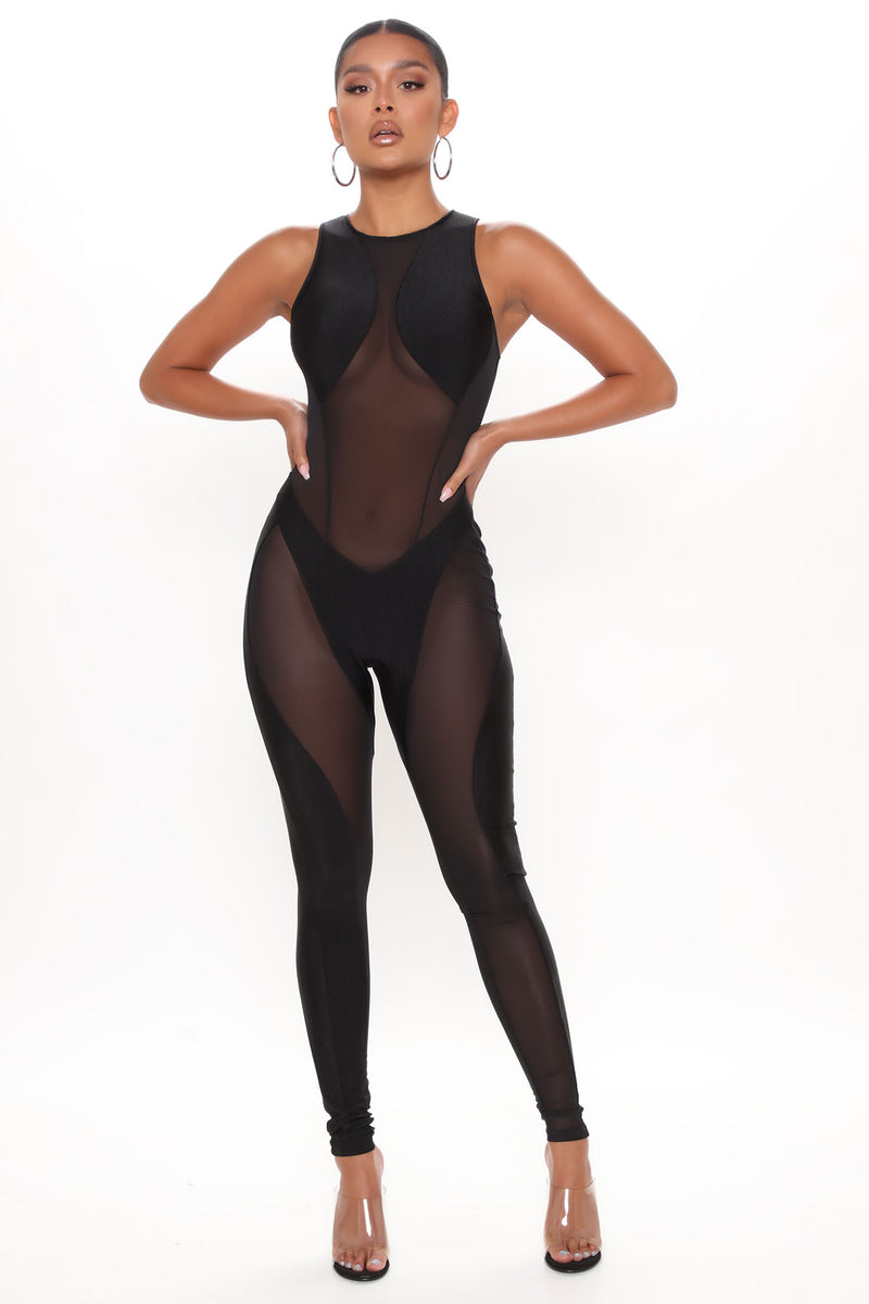 Downtown Dynamite Jumpsuit - Black, Fashion Nova, Jumpsuits