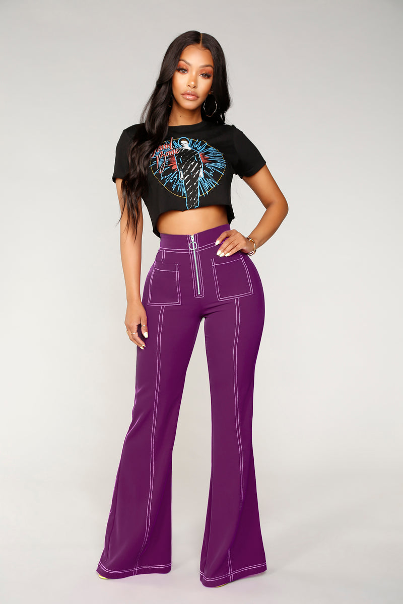 Fashion nova purple pants outlet