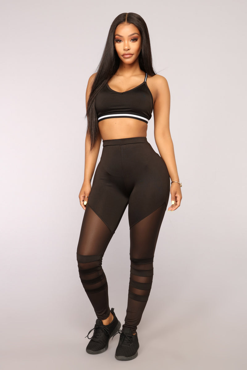 Fashion nova mesh best sale leggings