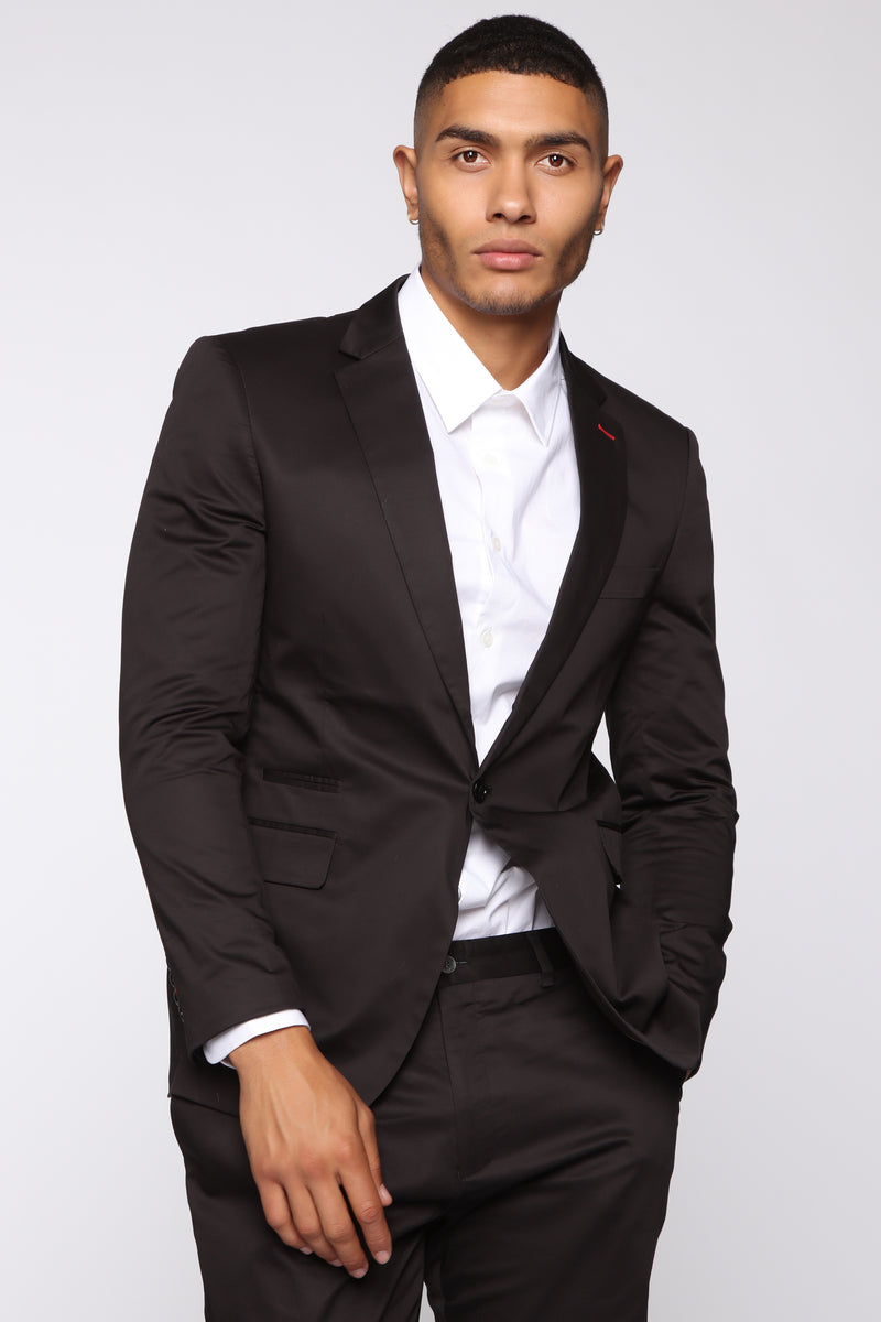 Rick Solid Blazer Black Fashion Nova Mens Jackets Fashion Nova