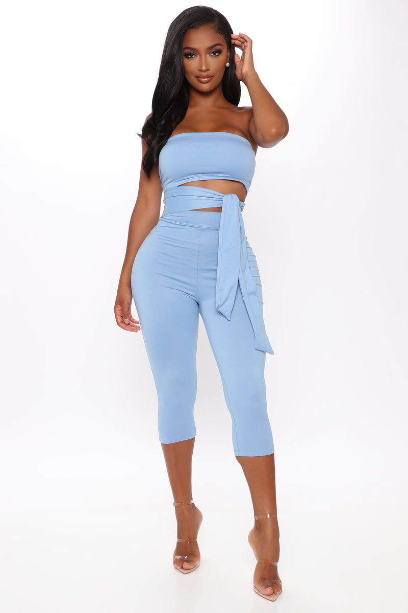 Strapless capri jumpsuit best sale