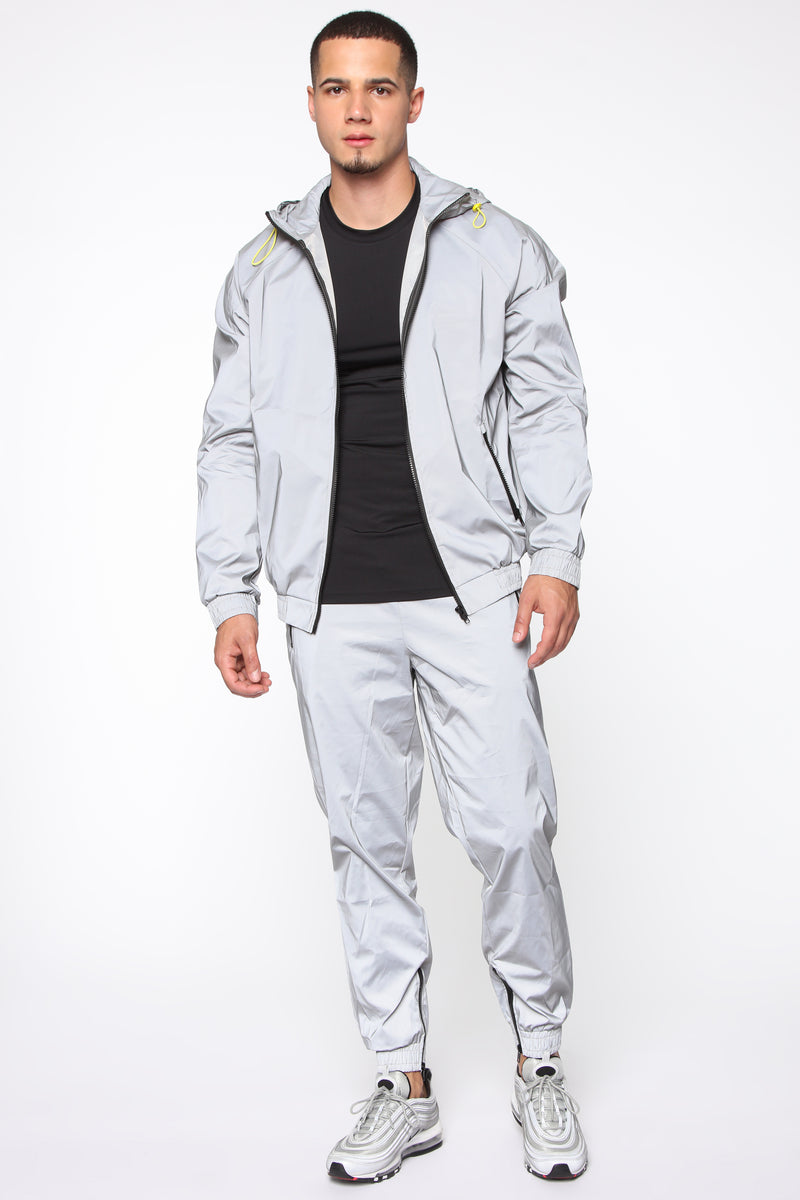 Enzo Reflective Joggers Silver