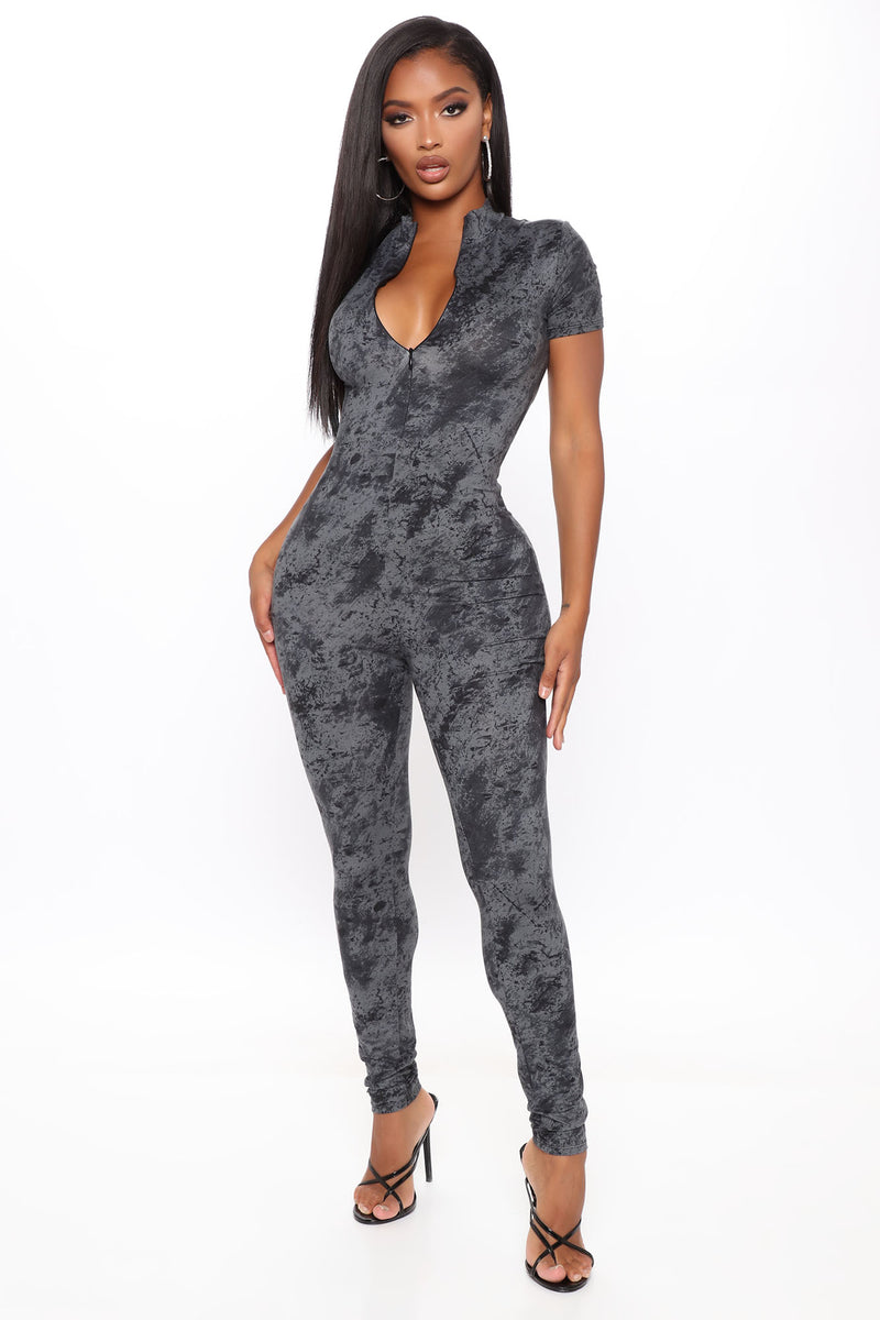 Playing It Safe Jumpsuit Black