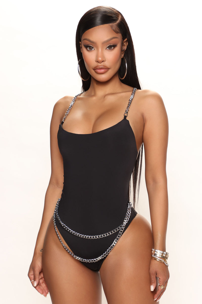 Bodysuit with chains top