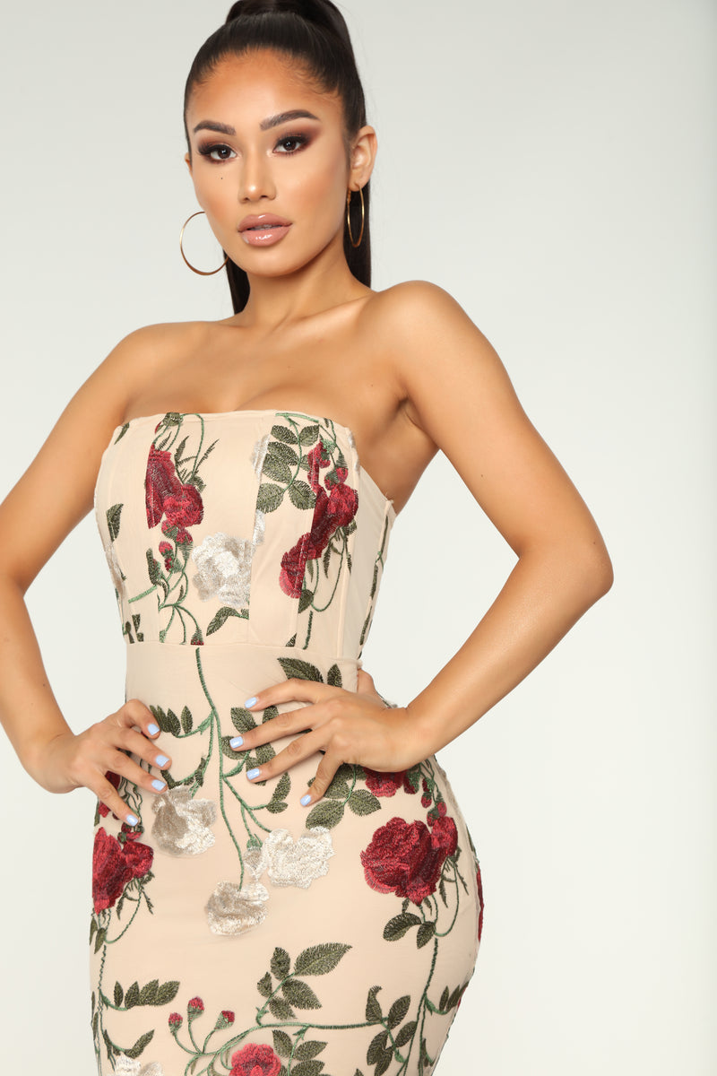 Fashion nova top flower dress