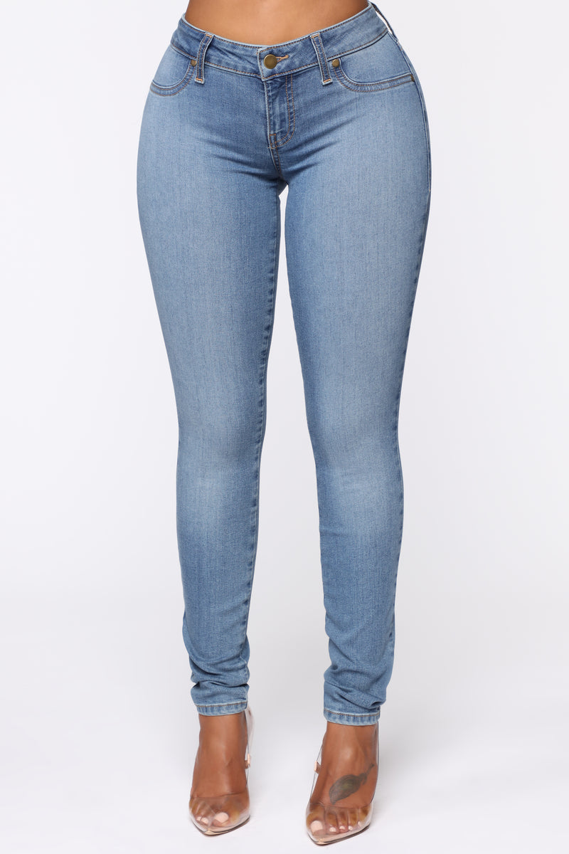 Flex Game Strong Low Rise Skinny Jeans Light Blue Wash
