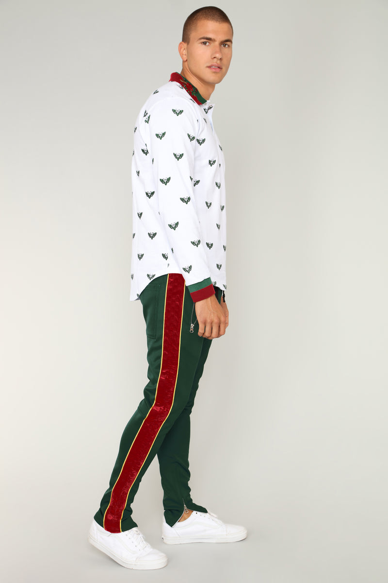 Karter Track Pants - Green | Fashion Nova, Mens Pants | Fashion Nova