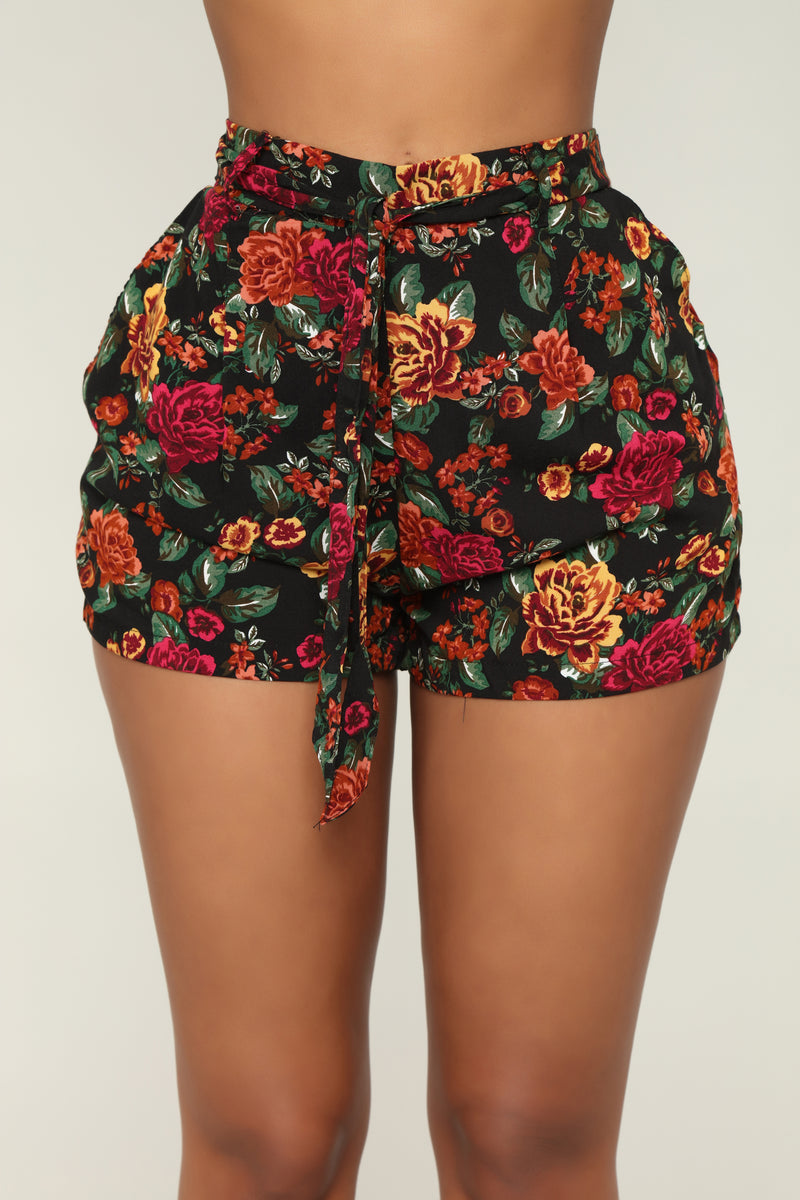 Flower Girl Shorts Black Fashion Nova, Shorts Fashion Nova