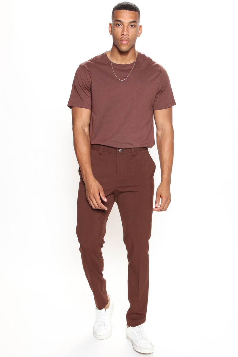 Brown trousers hot sale