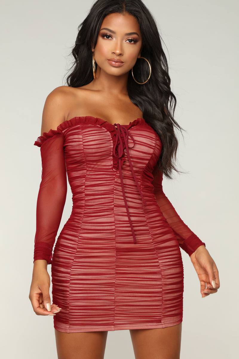 Fashion nova maura shop mesh dress review