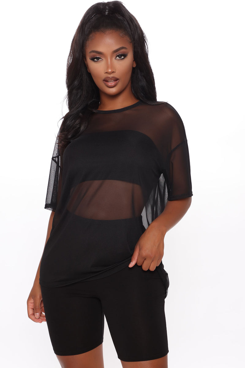 Black biker shorts not see through deals