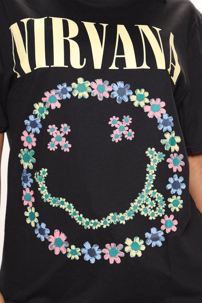 Nirvana sales floral shirt