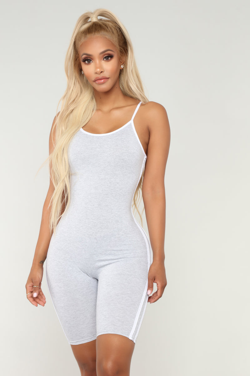 Come Over Romper - Heather Grey | Fashion Nova, Lounge Sets | Fashion Nova