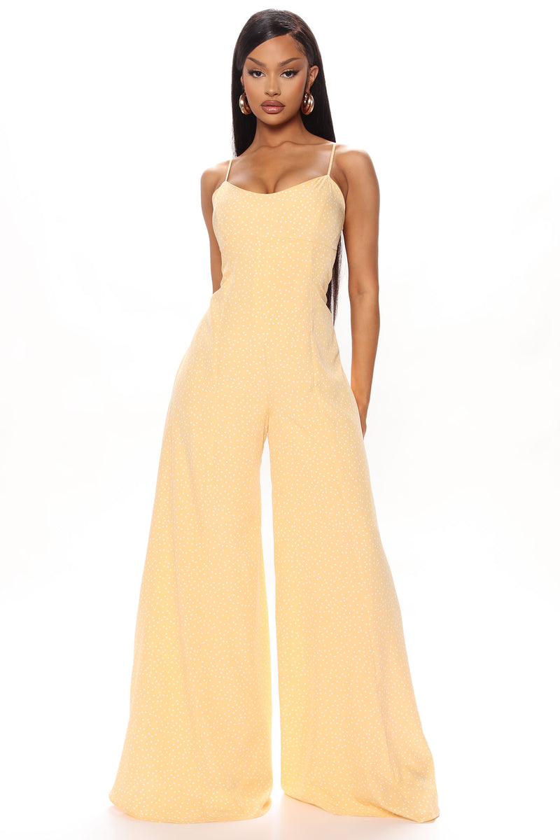 Fashion nova polka dot jumpsuit discount