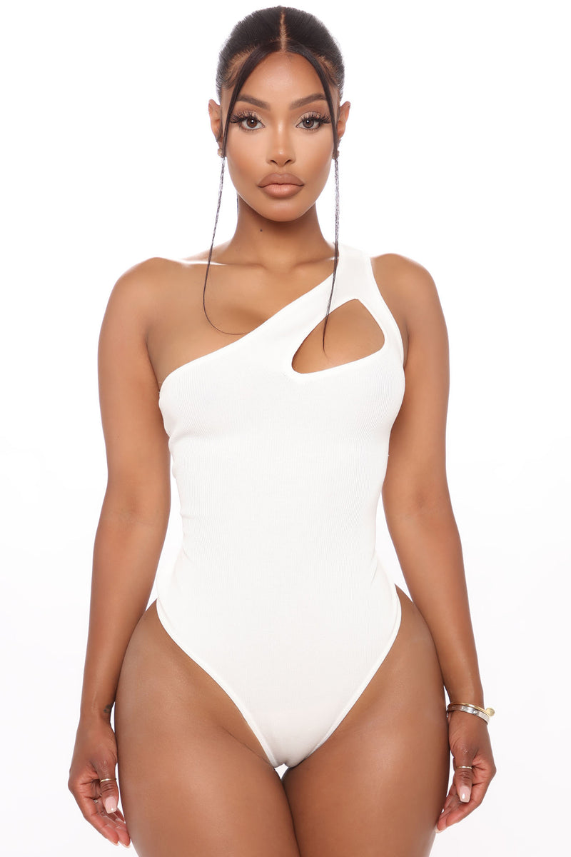 Fashion nova best sale white one piece