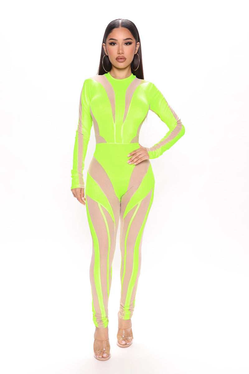 Neon green romper fashion nova hotsell