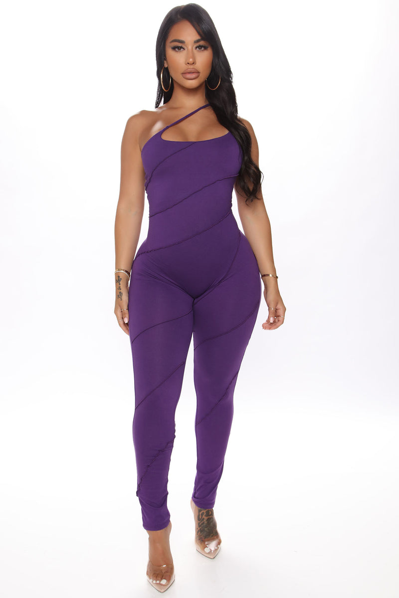 Fashion nova purple jumpsuit new arrivals