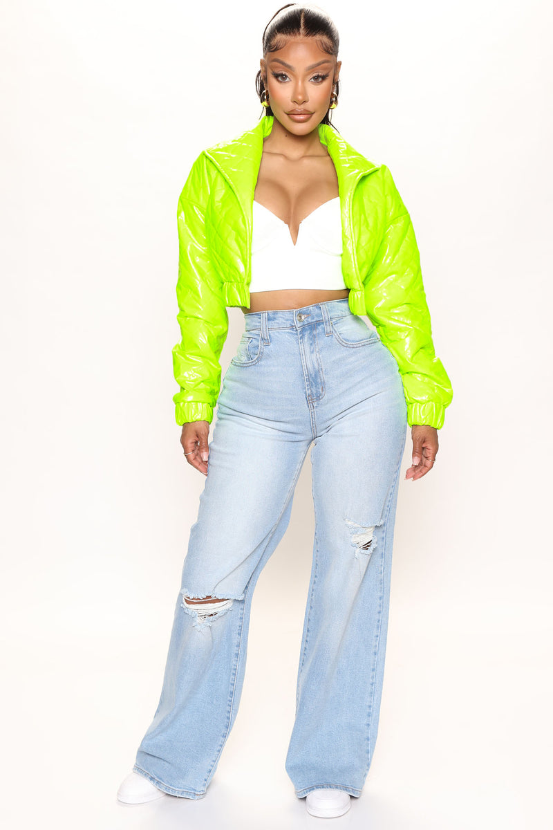 Chamarra neon incredible mujer