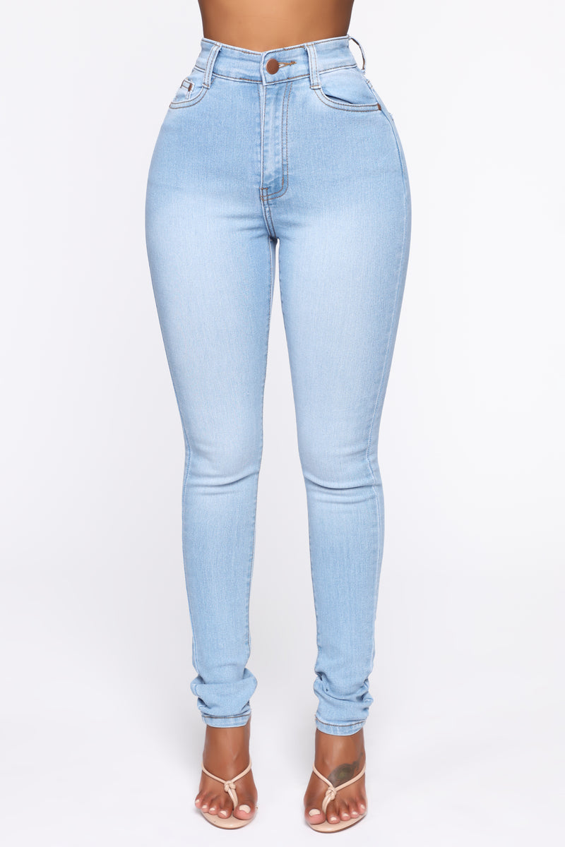 Marilyn High Waisted Skinny Jeans Light Wash